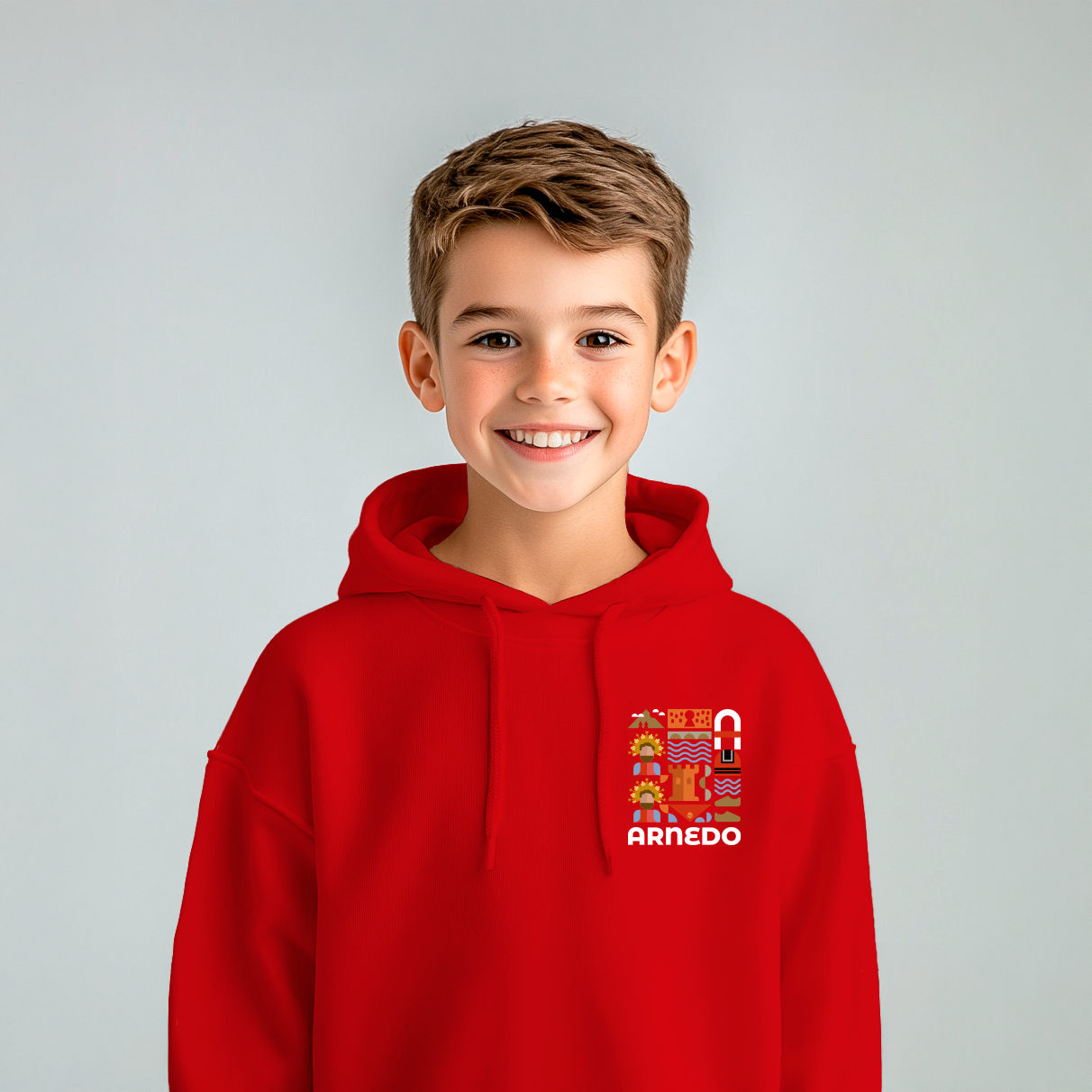 Sudadera niño/a con capucha Arnedo Ama Tu Pueblo