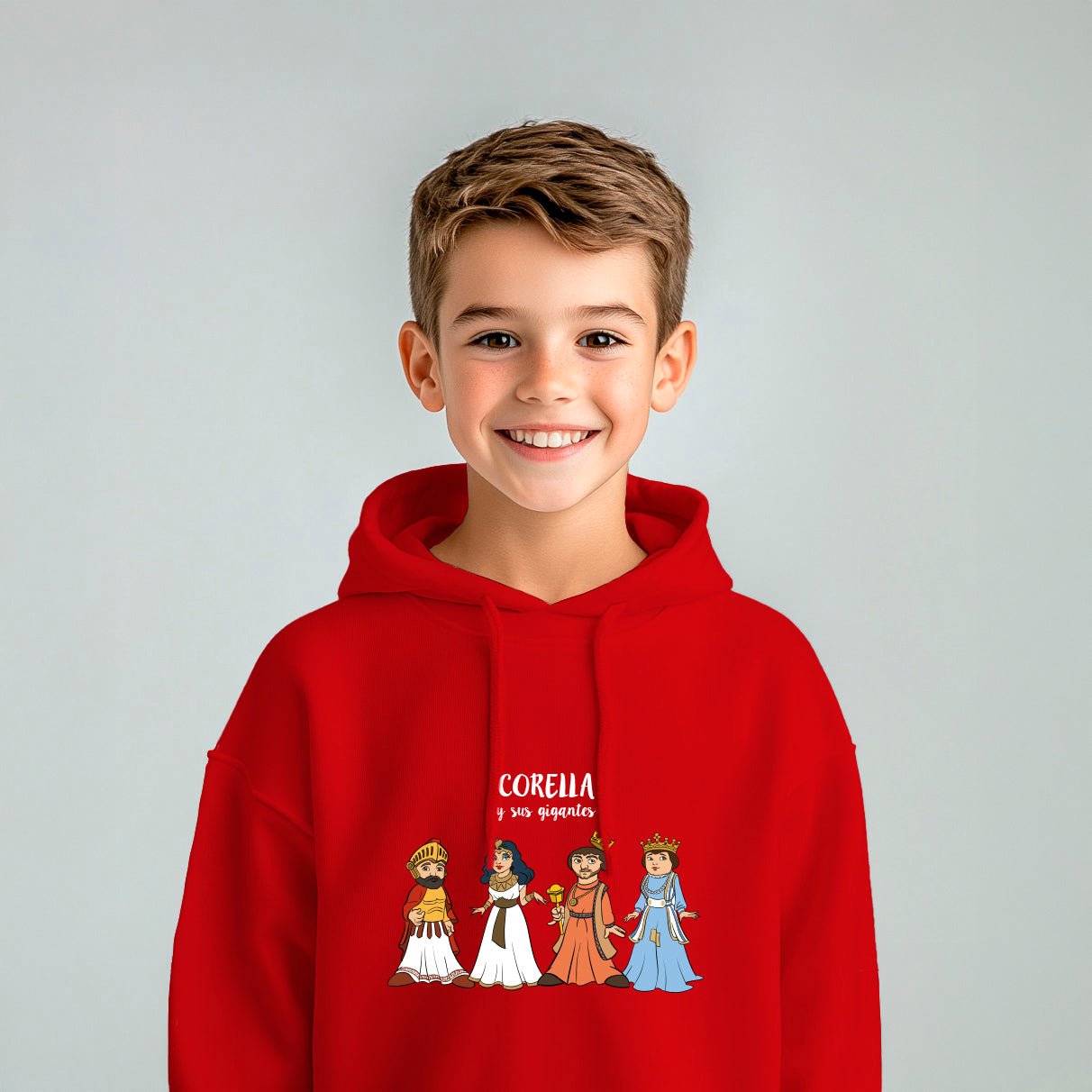 Sudadera niño/a con capucha Corella Ama Tu Pueblo
