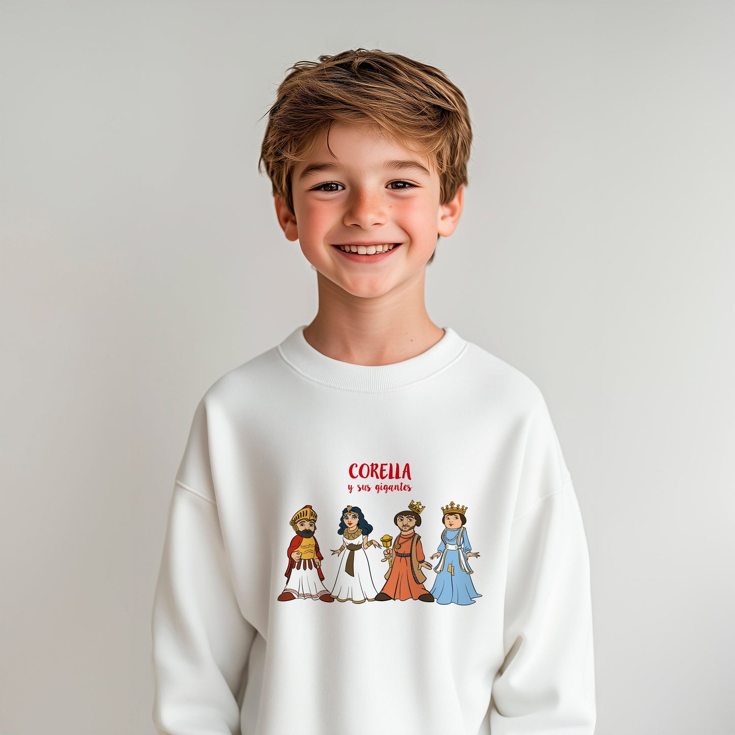 Sudadera niño/a sin capucha Corella Ama Tu Pueblo