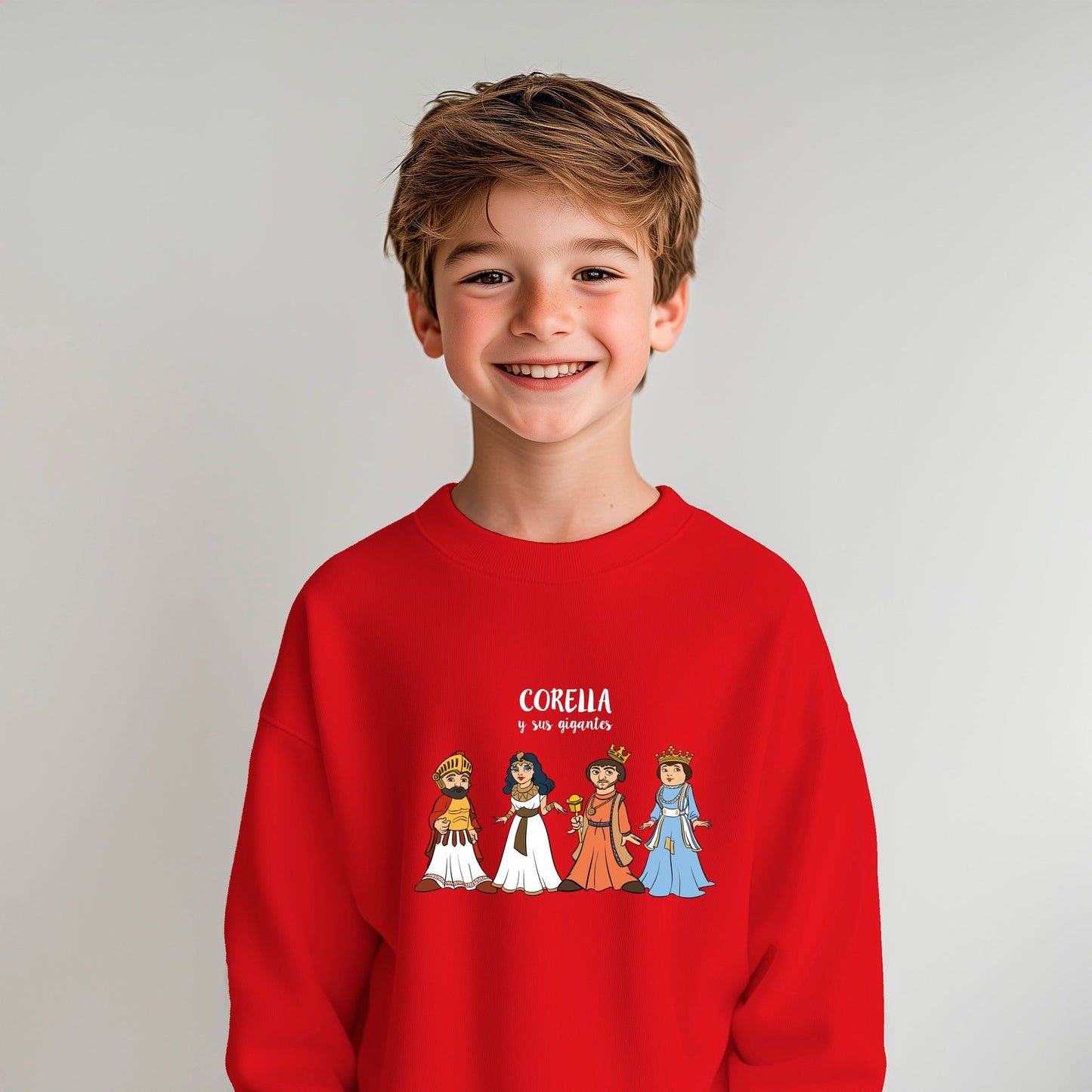 Sudadera niño/a sin capucha Corella Ama Tu Pueblo