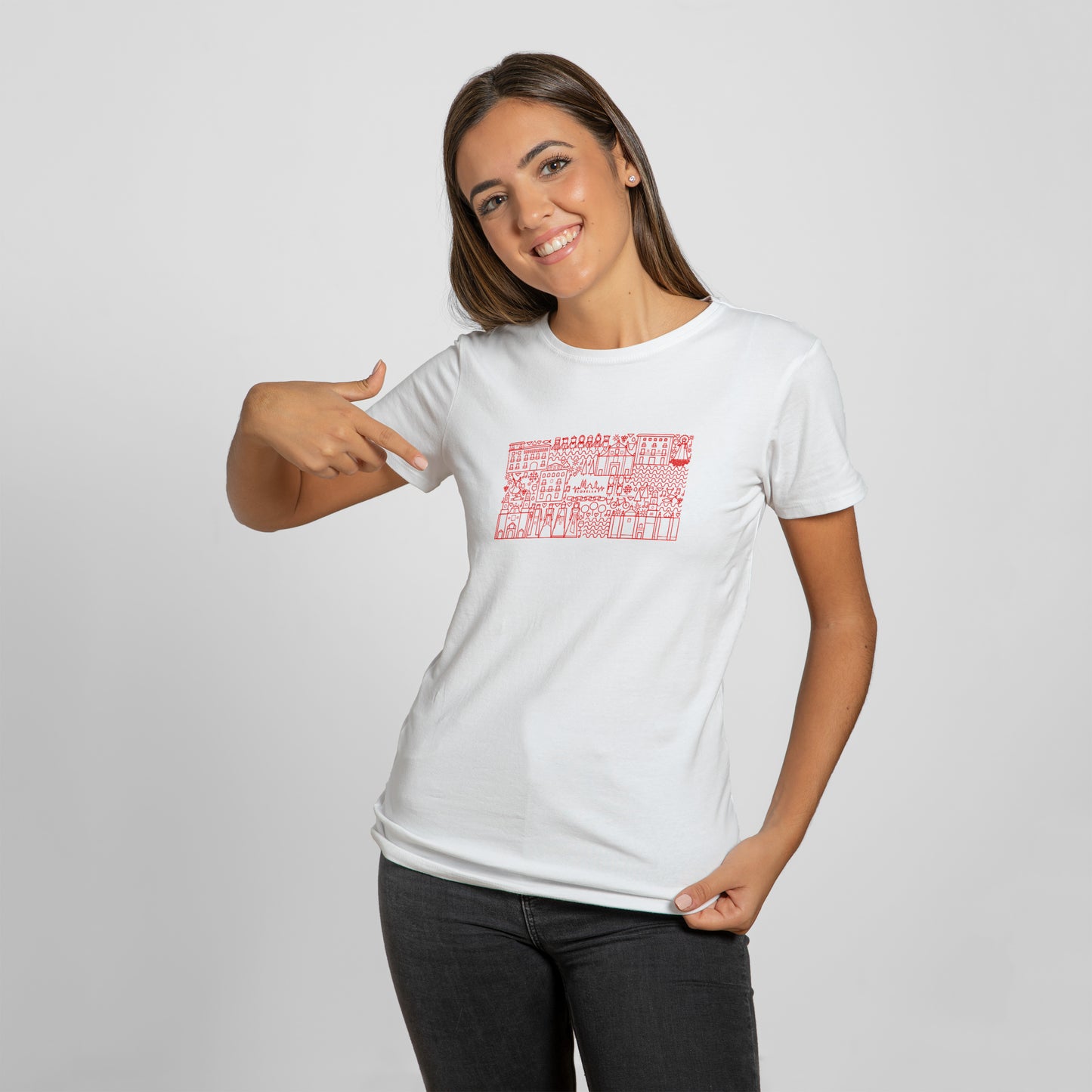 Camiseta Mujer Corella cultura Gráfica Brocos