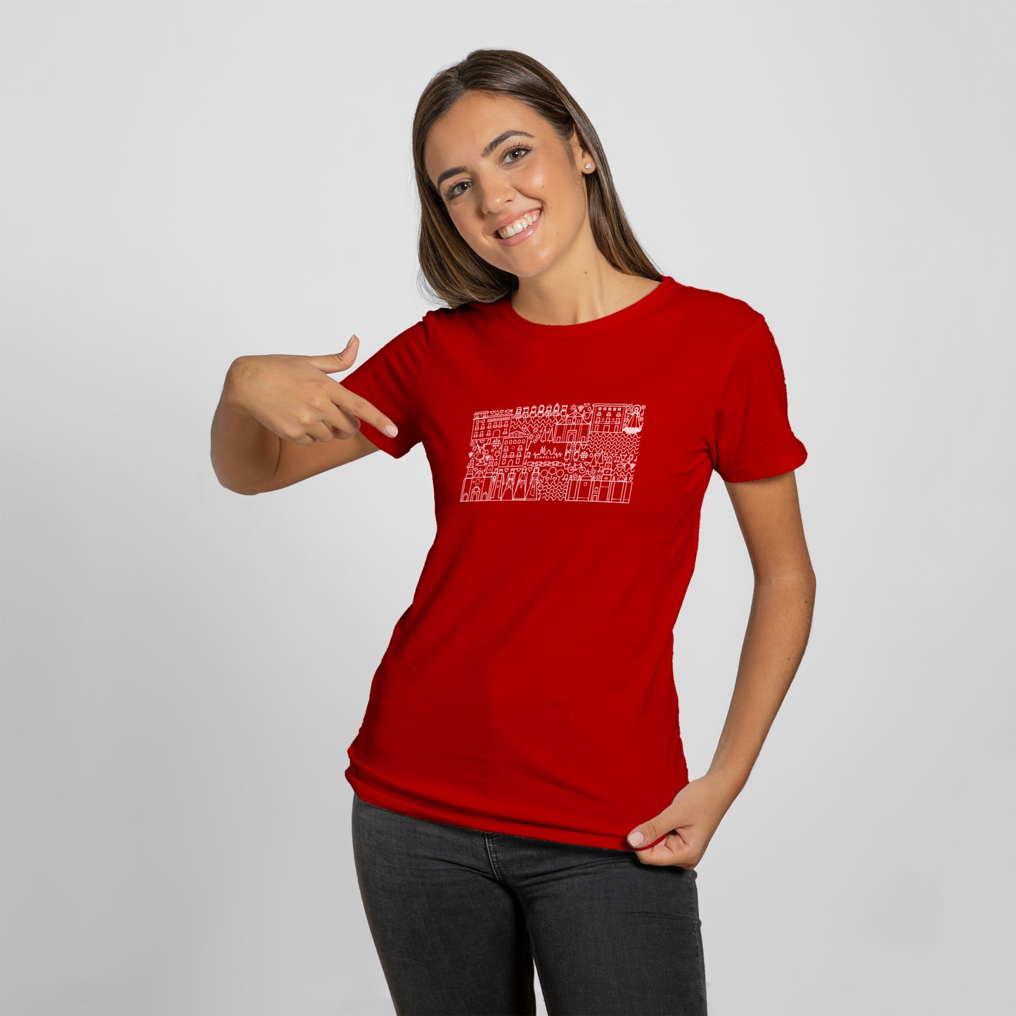 Camiseta Mujer Corella cultura Gráfica Brocos