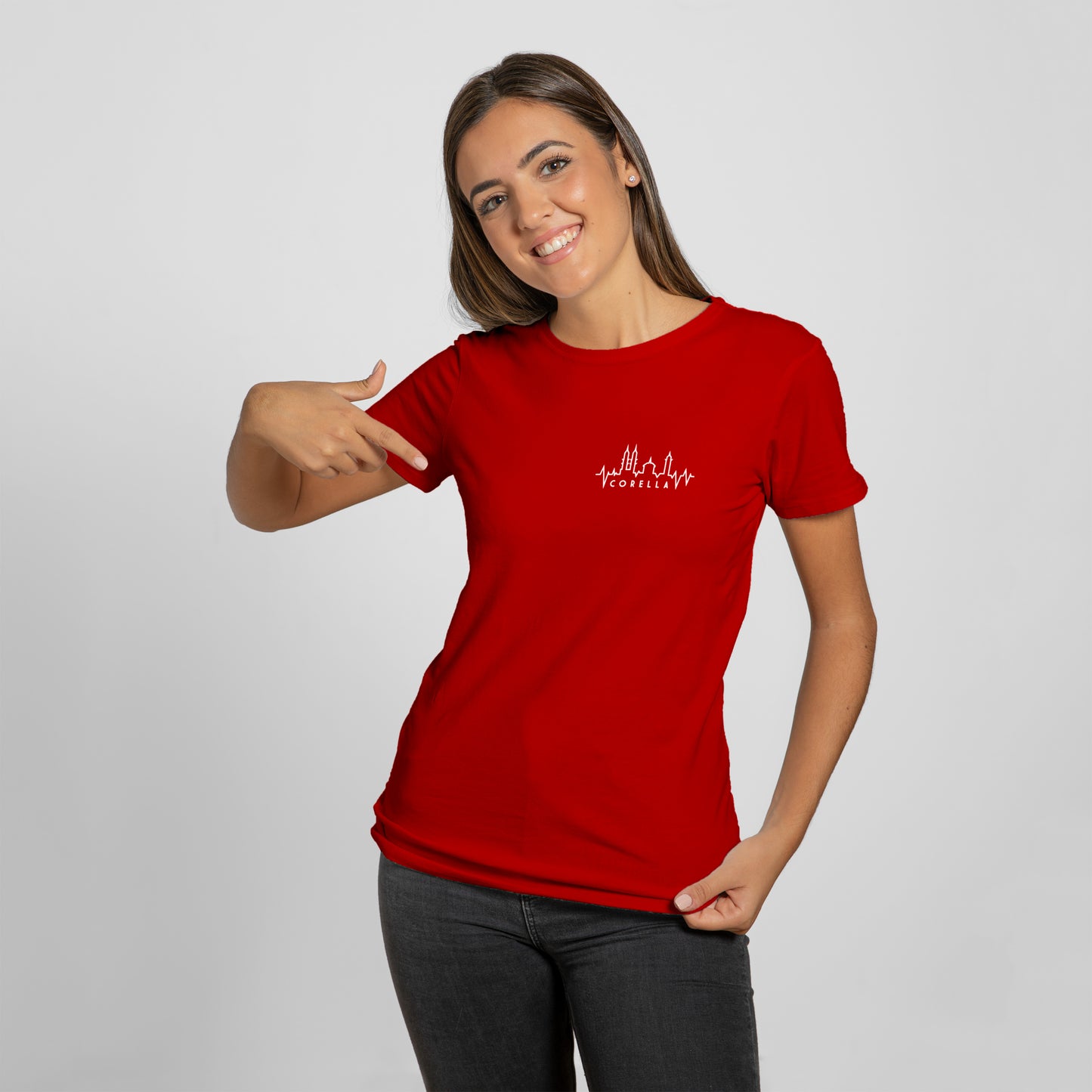 Camiseta Mujer Corella Skyline Gráfica Brocos