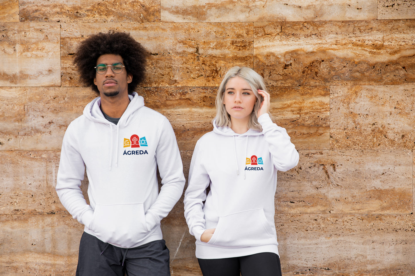 Hoodie Unisex Ágreda Gráfica Brocos