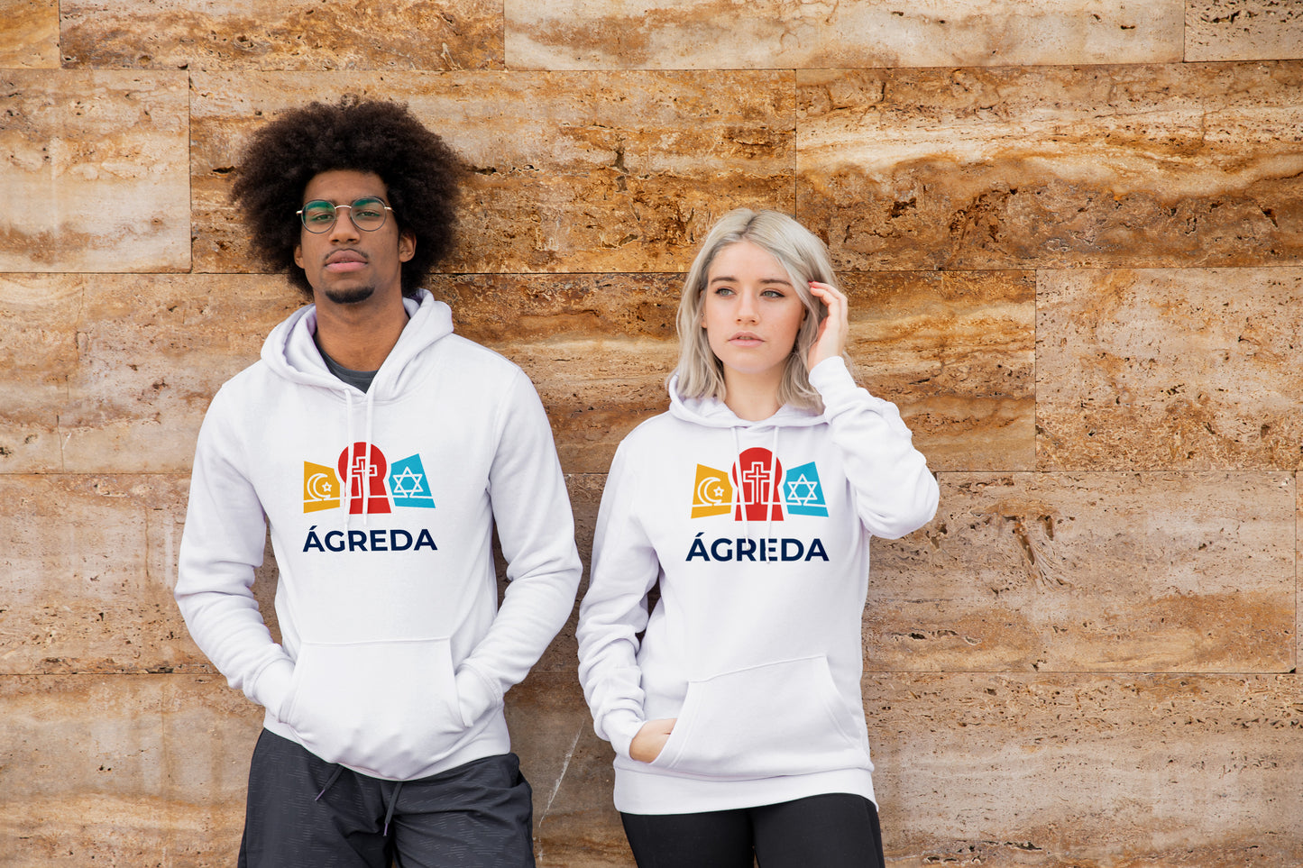 Hoodie Unisex Ágreda Gráfica Brocos