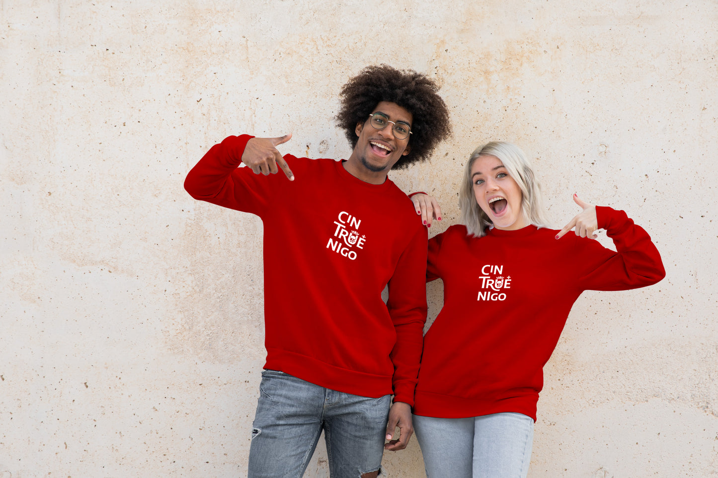 Sudadera Unisex sin capucha Cintruénigo Gráfica Brocos