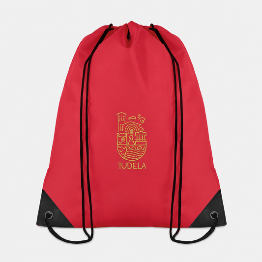 Mochila de cuerdas bordada Ama Tu Pueblo