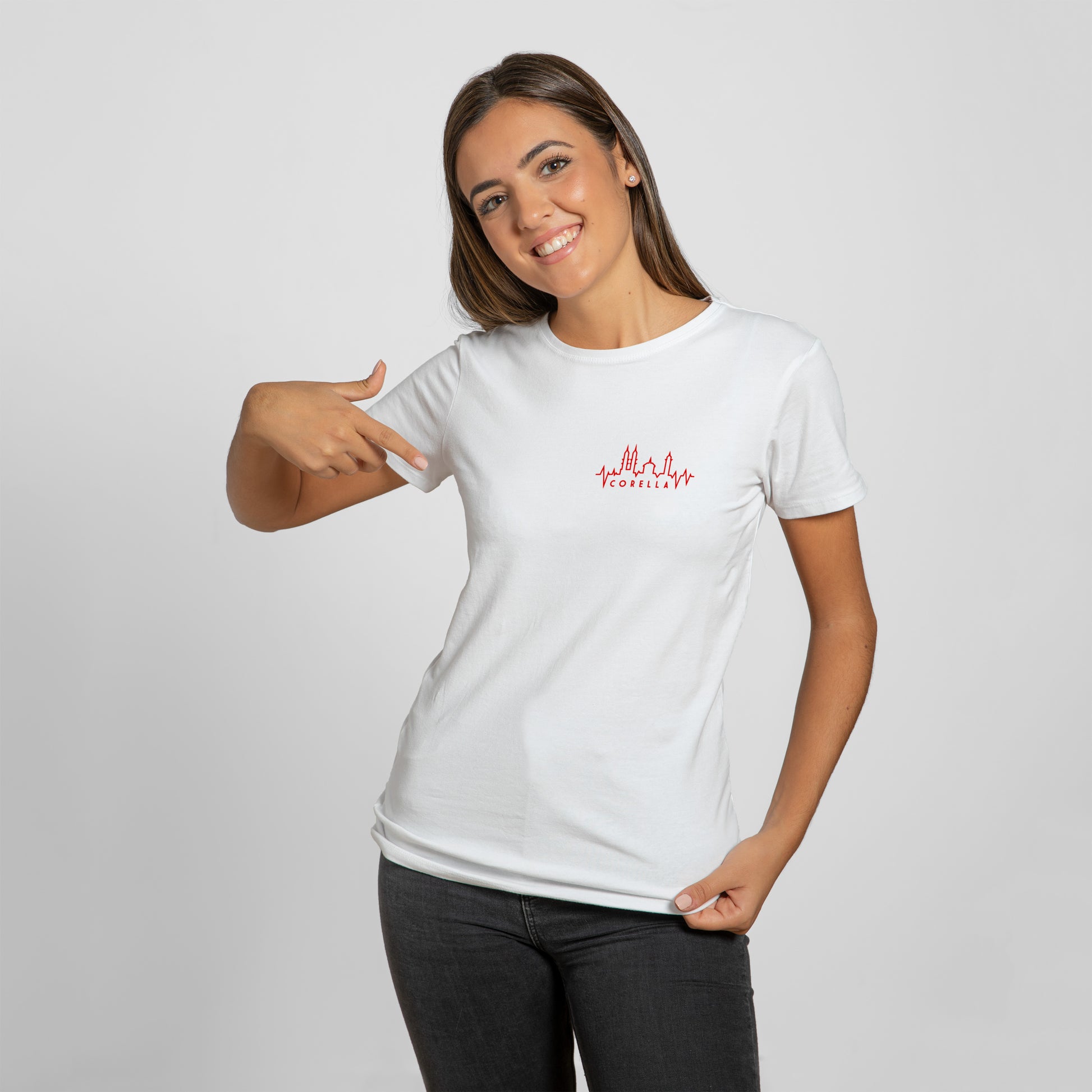 Camiseta Mujer Corella Skyline Gráfica Brocos