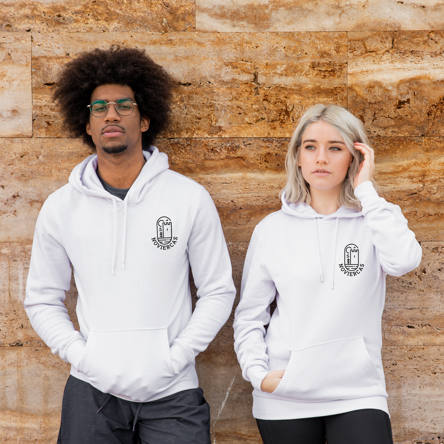 Hoodie Unisex Noviercas Gráfica Brocos