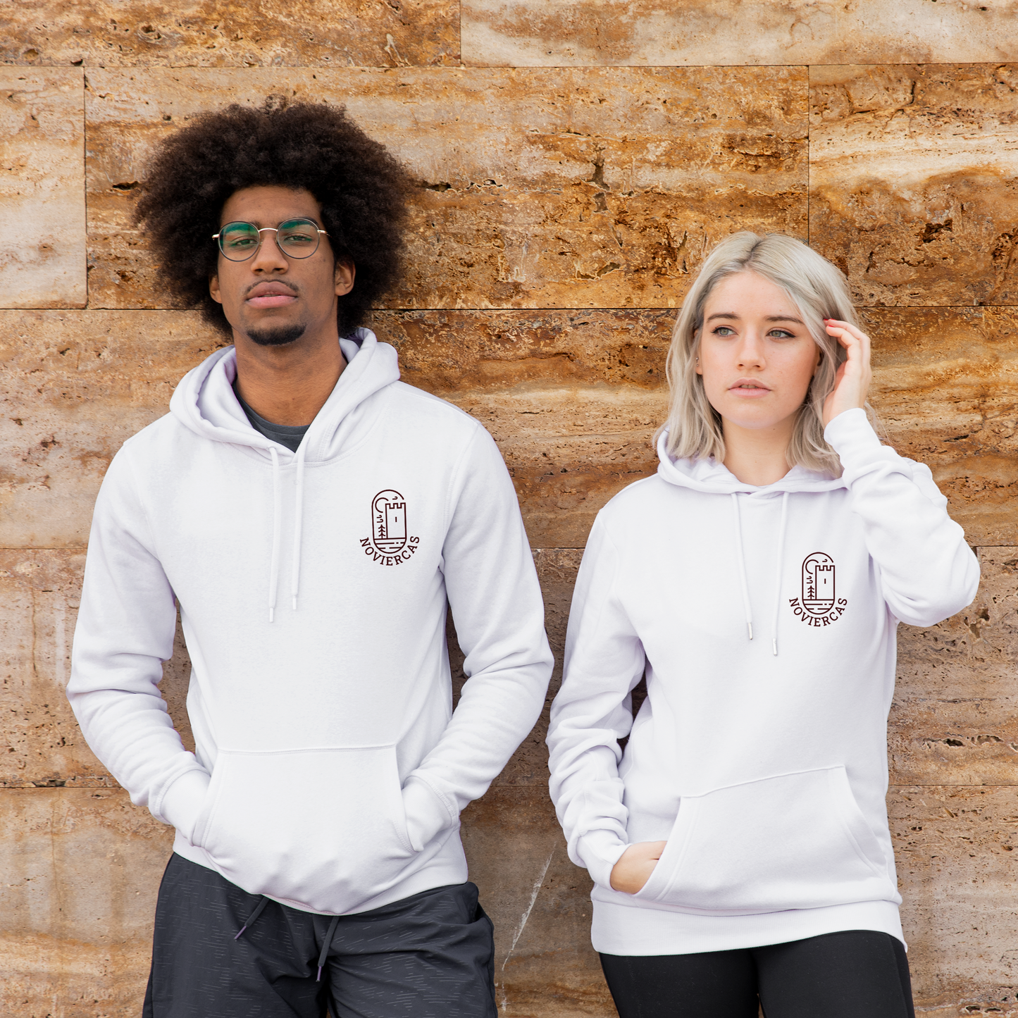 Hoodie Unisex Noviercas Gráfica Brocos