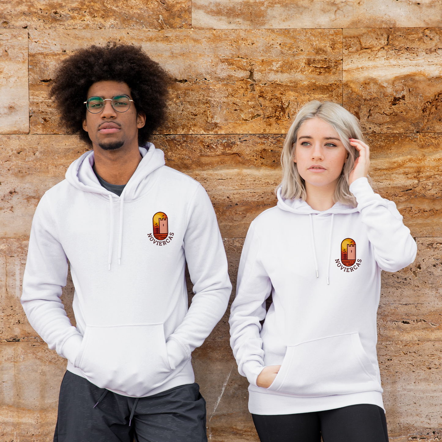 Hoodie Unisex Noviercas Gráfica Brocos