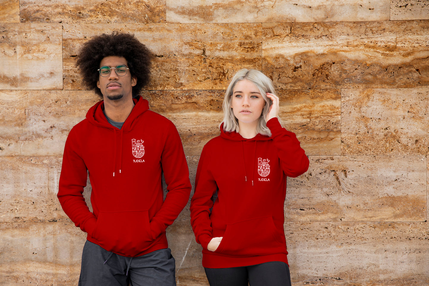 Hoodie Unisex Tudela Gráfica Brocos