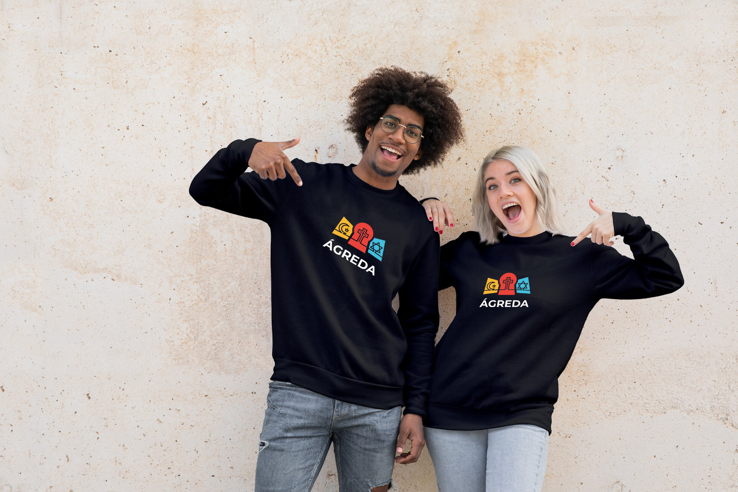 Sudadera Unisex Ágreda Gráfica Brocos